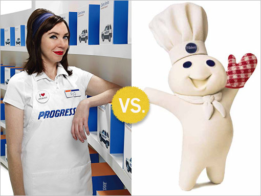 Big Shill Finale: Die Progressive Insurance Lady gegen Pillsbury Doughboy. Lass es uns angehen!